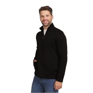 CHAPS QUARTER FRONT ZIP FLEECE SWEATER LARGE MENS NEW

0294